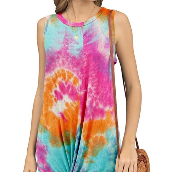 Summer Short Tshirt Dress Casual Mini Shirt Sundress.    (Brand new in package) - Picture 3 of 7